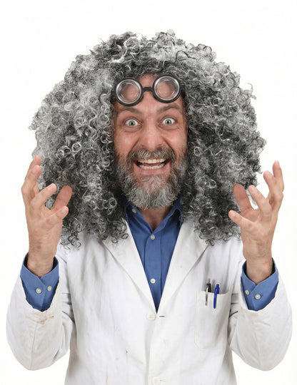 Vue de face de la perruque de sorcière