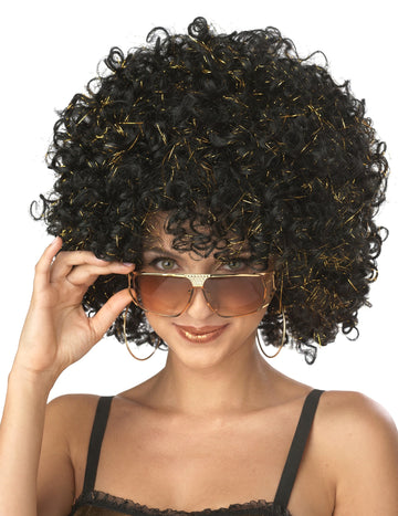 Disko crna i odrasla disko perika