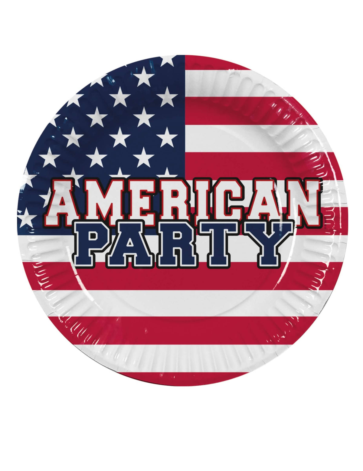 Kartonski tanjuri American party za zabavu plava bijela crvena u bojama američke zastave