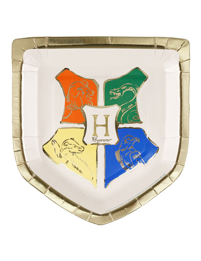 6 papirnatih tanjura Harry Potter™ Grb Hogwartsa 26x18 cm