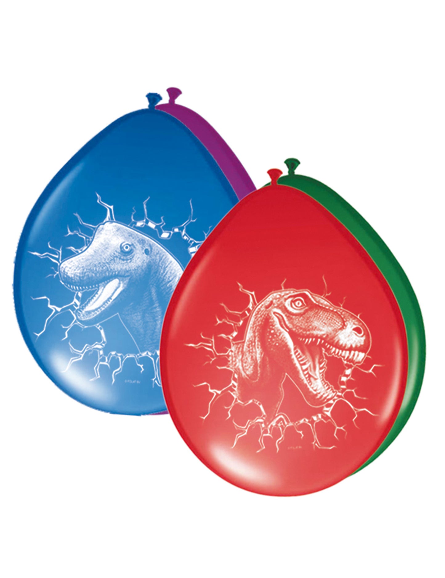 6 Latex višebojnih dinosaura 30 cm balona lateksa