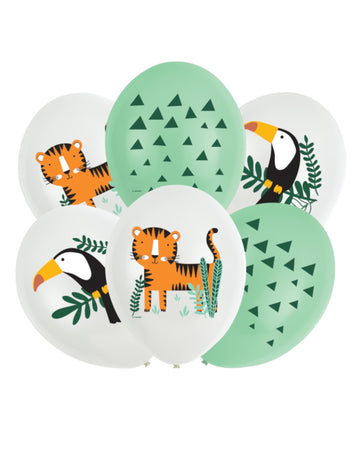 6 lateks balona za divlji safari 28 cm tropska džungla