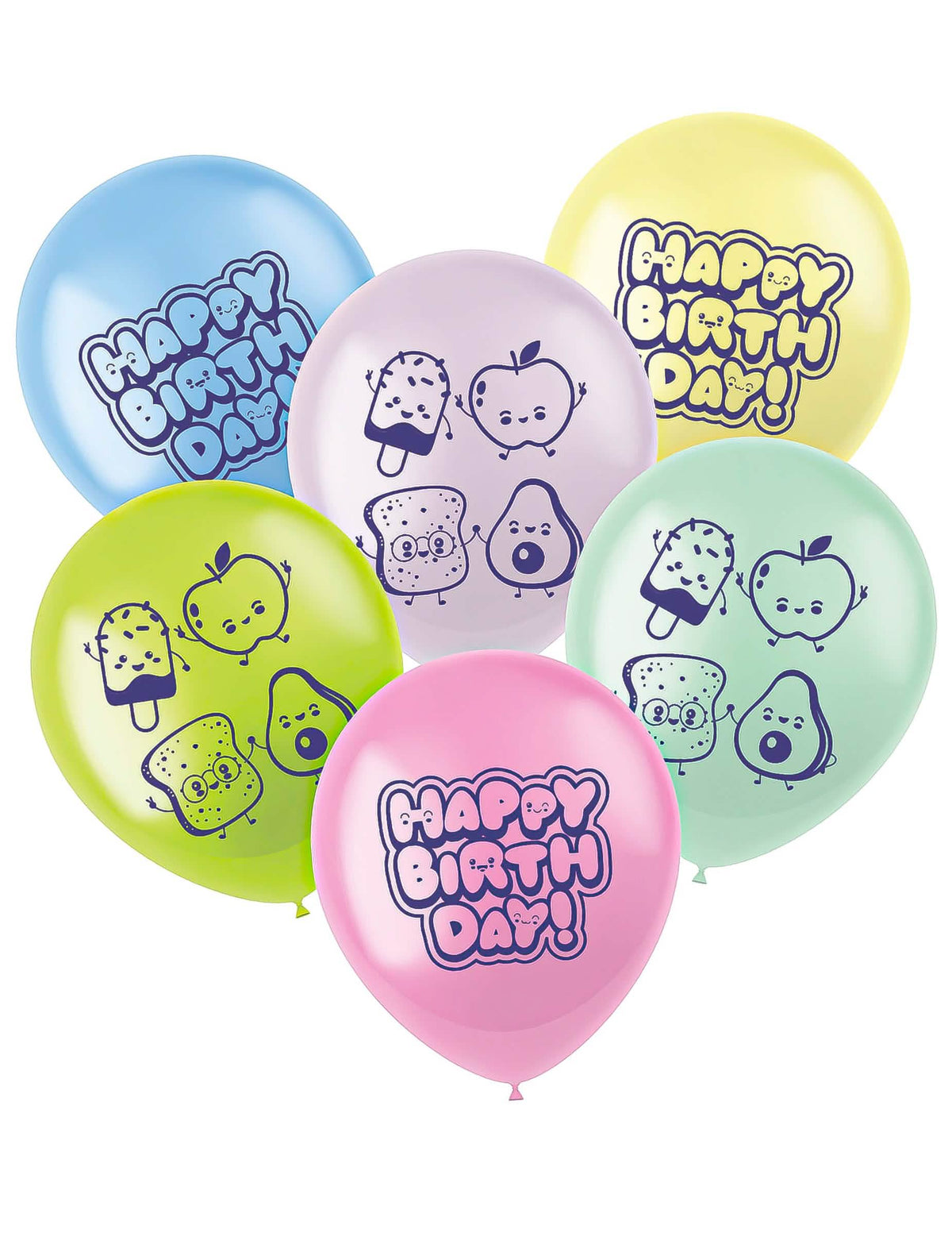 6 lateks balona Kawaii Party 33 cm