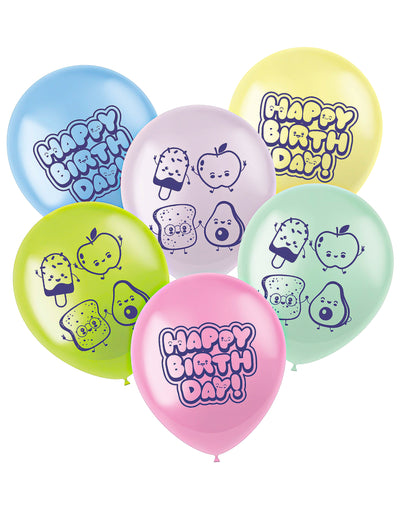 6 lateks balona Kawaii Party 33 cm