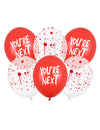 6 Ballons Latex You're next 30 cm
