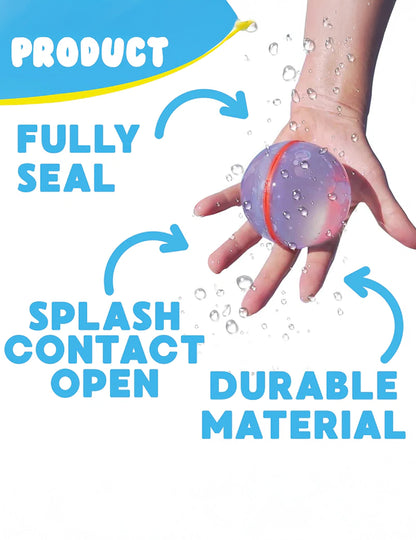 6 šarenih vodenih bombi za višekratnu upotrebu