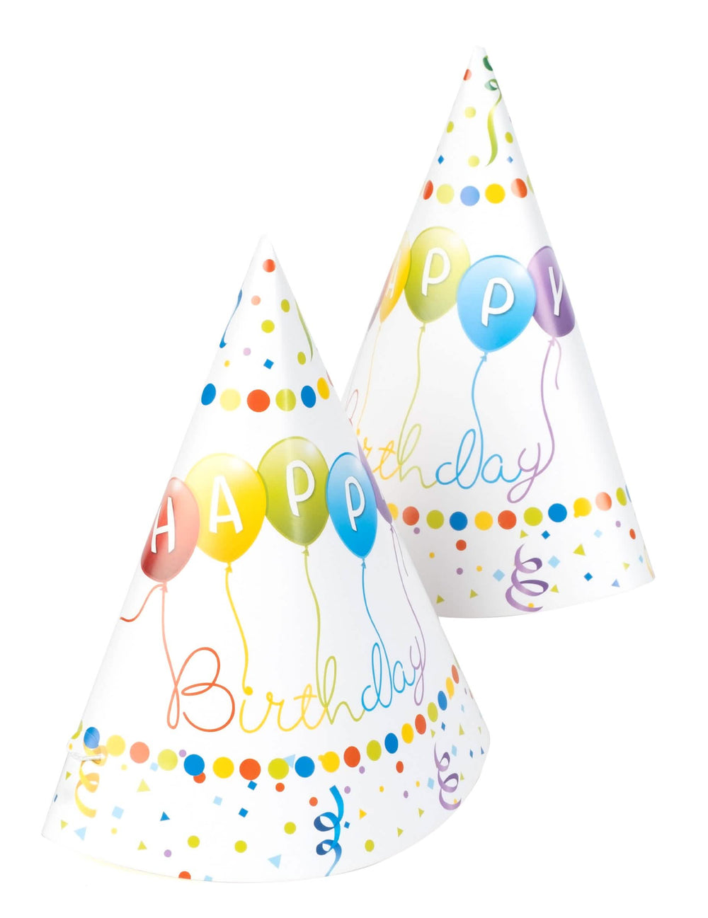 Bočni pogled na šešir za zabavu Happy Birthday za rođendan