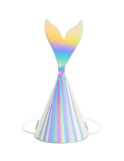 Chapeau de fête queue de sirène pour enfant holographique