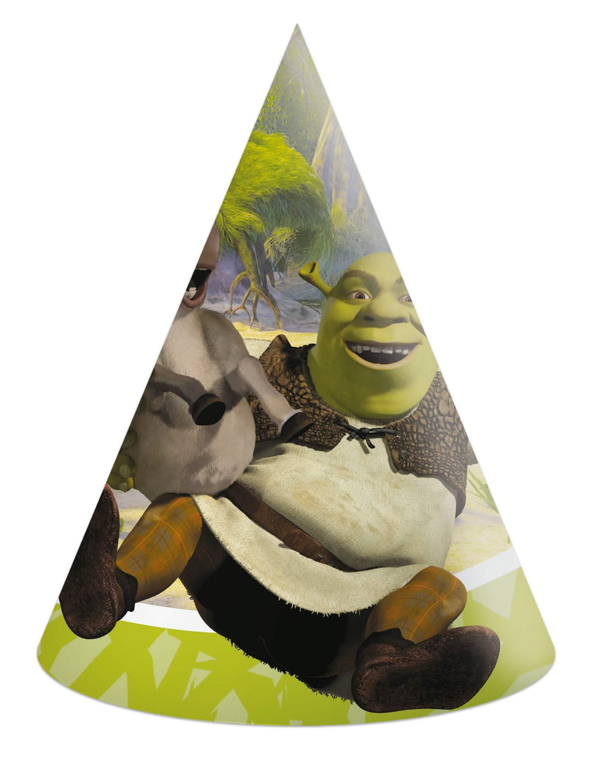 Šešir za zabavu Shrek za dijete zelena s magarcem