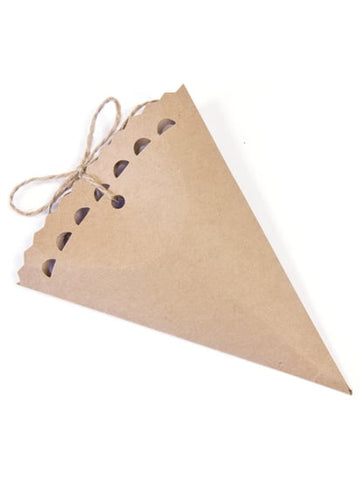 6 kartonskih konusnih posudica od kraft papira 15 cm 