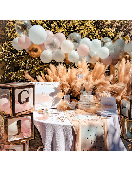 6 ukrasa stola ili dječaka plave i zlatne ružičaste 6,5-20 cm