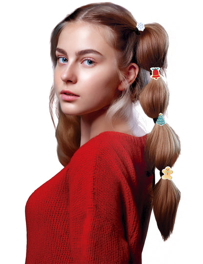 6 božićnih gumica za kosu