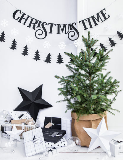 6 zvjezdica za objesiti 3D bijeli Božić