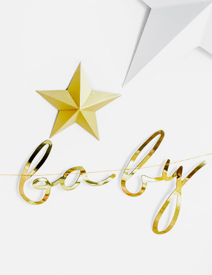 6 zvjezdica za objesiti 3d zlatni Božić