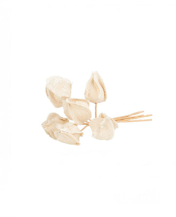 6 cvjetova u kavezu ljubavi na stabljikama 2,8 x 12 cm rustikalni ukras