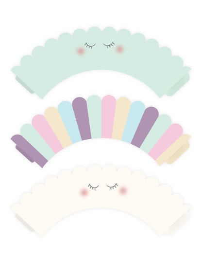 6 CAPCAKE CUPCAKE 7,5 x 5 cm