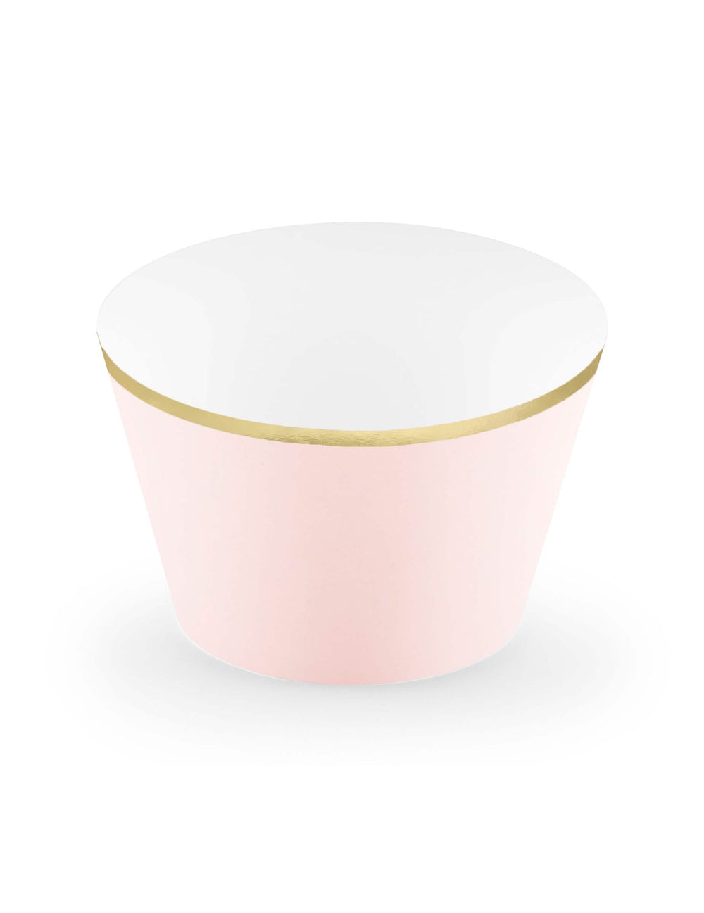 Umetci za cupcake u roza puderastoj i metalik zlatna boji od kartona
