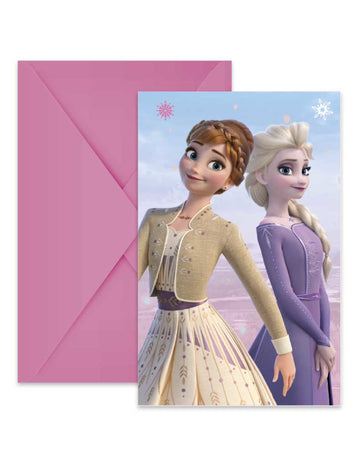 6 Frozen™ pozivnica s omotnicama