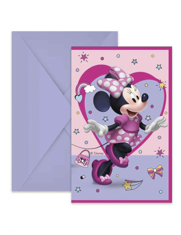 6 Minnie Junior™ pozivnica s kuvertama