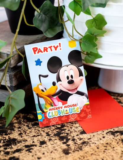 6 kartonskih pozivnica Mickey Mouse™ 
