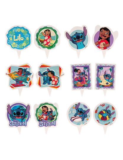 Set od 6 ukrasa za cupcakes s toperima Stitch™