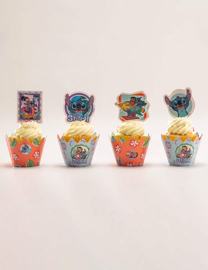 Set od 6 ukrasa za cupcakes s toperima Stitch™