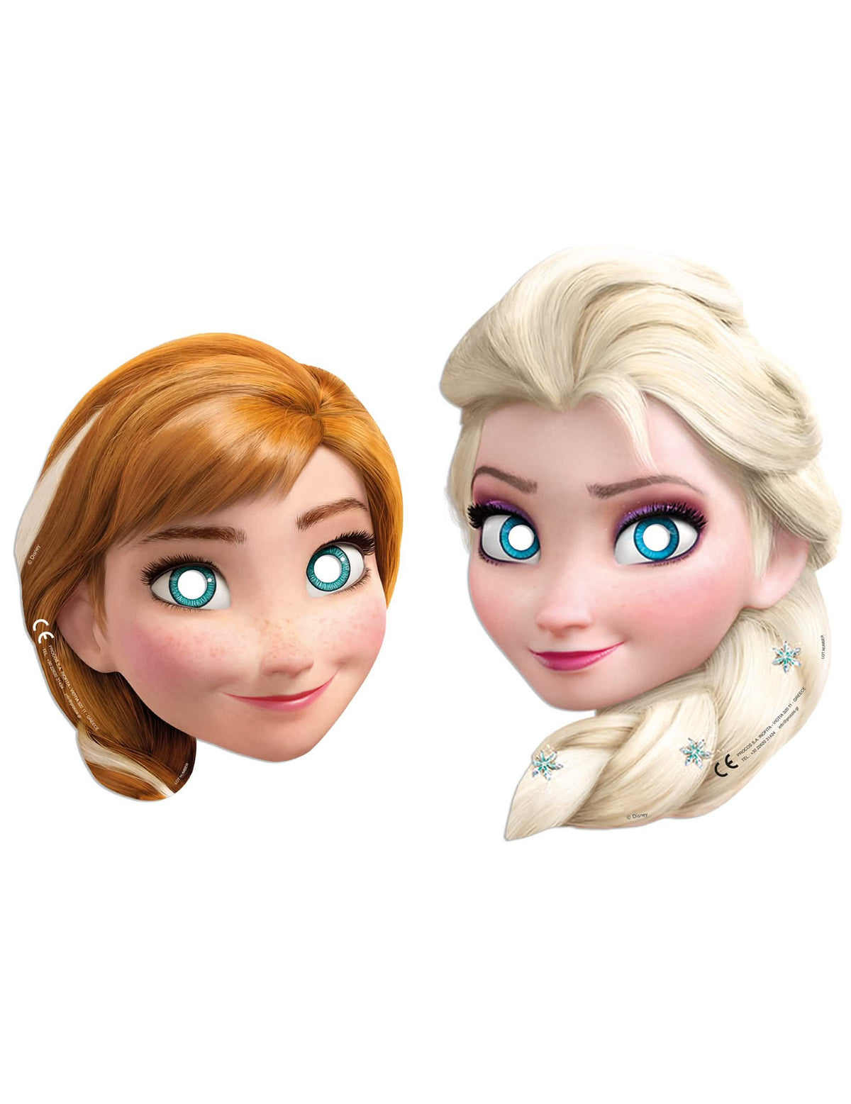 6 maske u kartonu Zaleđeno kraljevstvo Frozen Idyllic Wonder za dijete Elsa i Anna