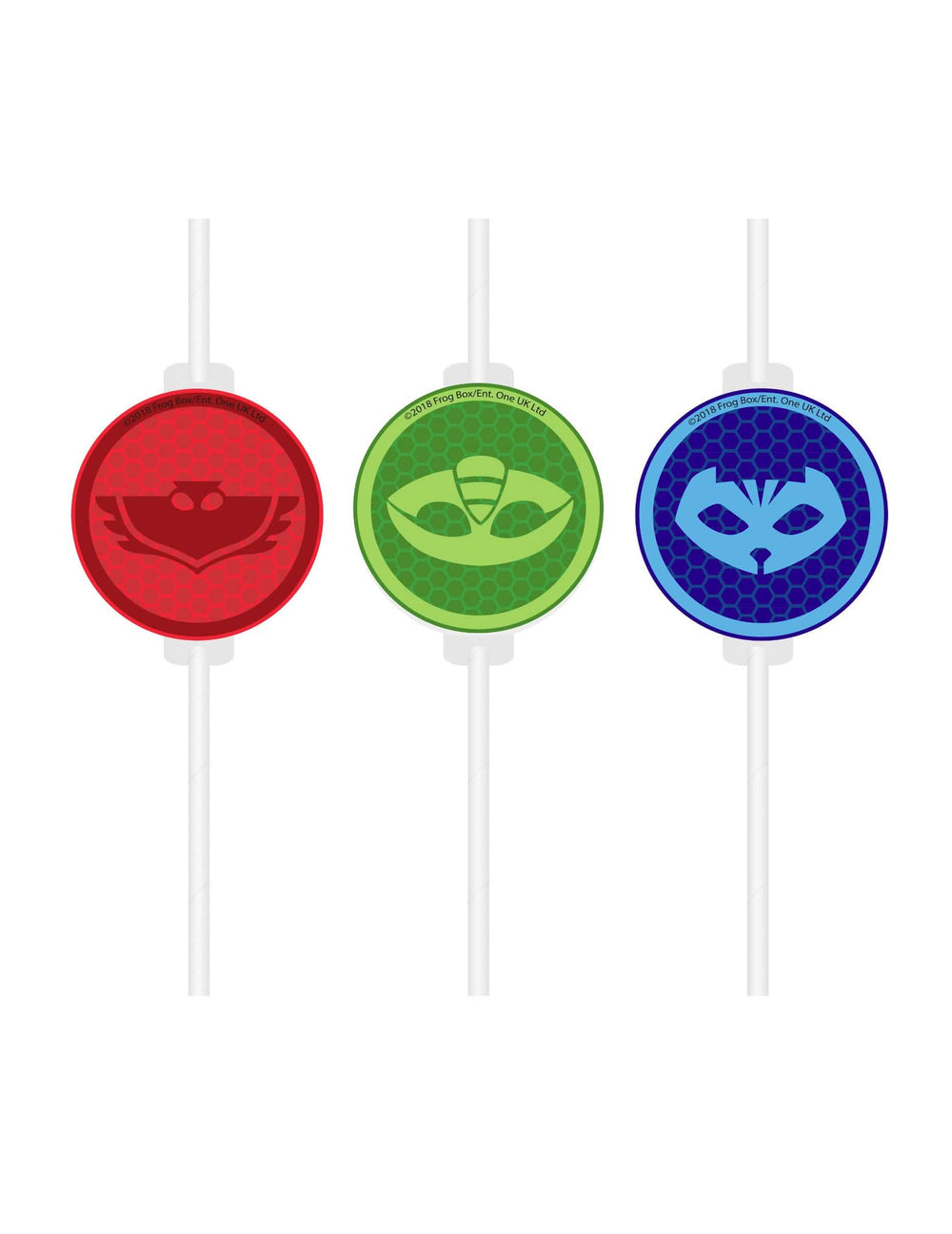 slamke medaillon od kartona PJ Masks za dijete višebojne crvena zelena i plava