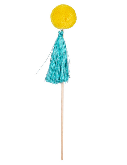 6 Drvenih pumpi Šareno drveno 16 cm