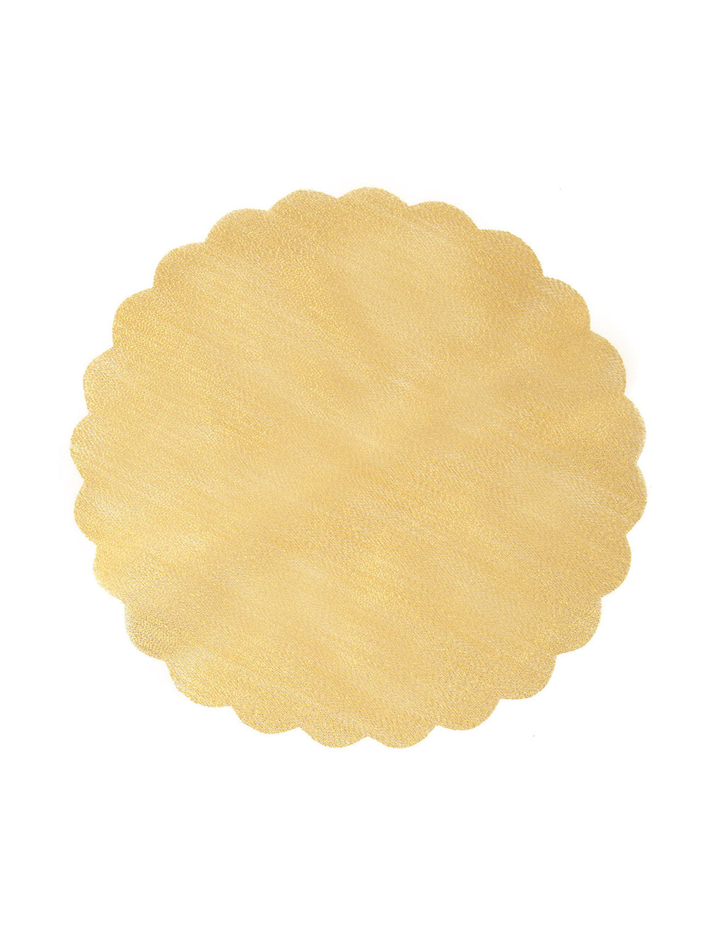 Rond de tulle aspect métallisé pour table de fête or