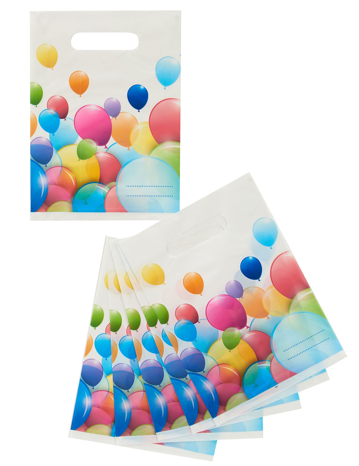 6 poklon vrećica s letećim balonima 16,5 x 23 cm 