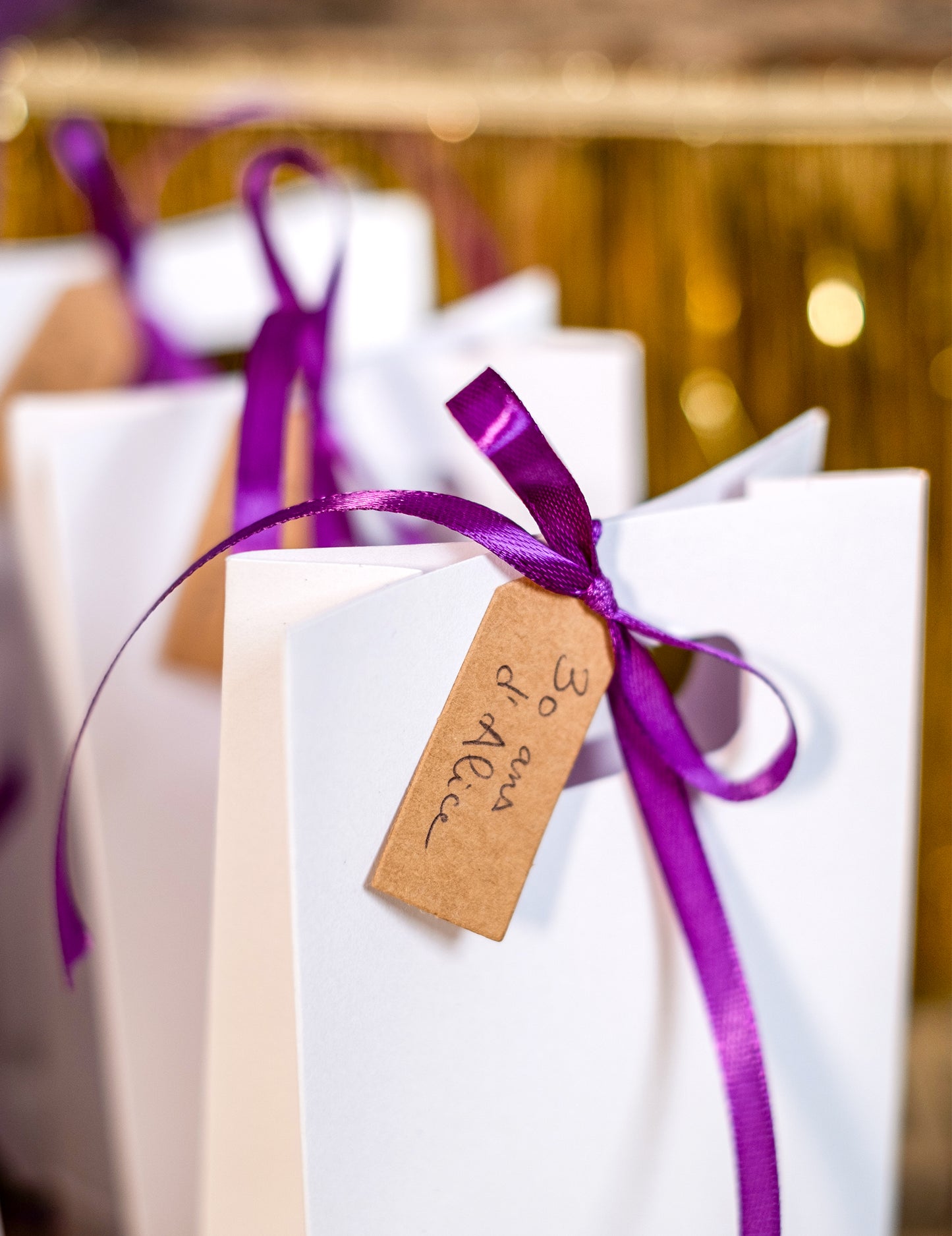 6 bijelih papirnatih vrećica 10 x 18 x 5 cm za vjenčanje