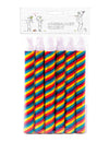 Lot de 6 sarbacanes de fête pour adulte et enfant multicolores à rayures spirales