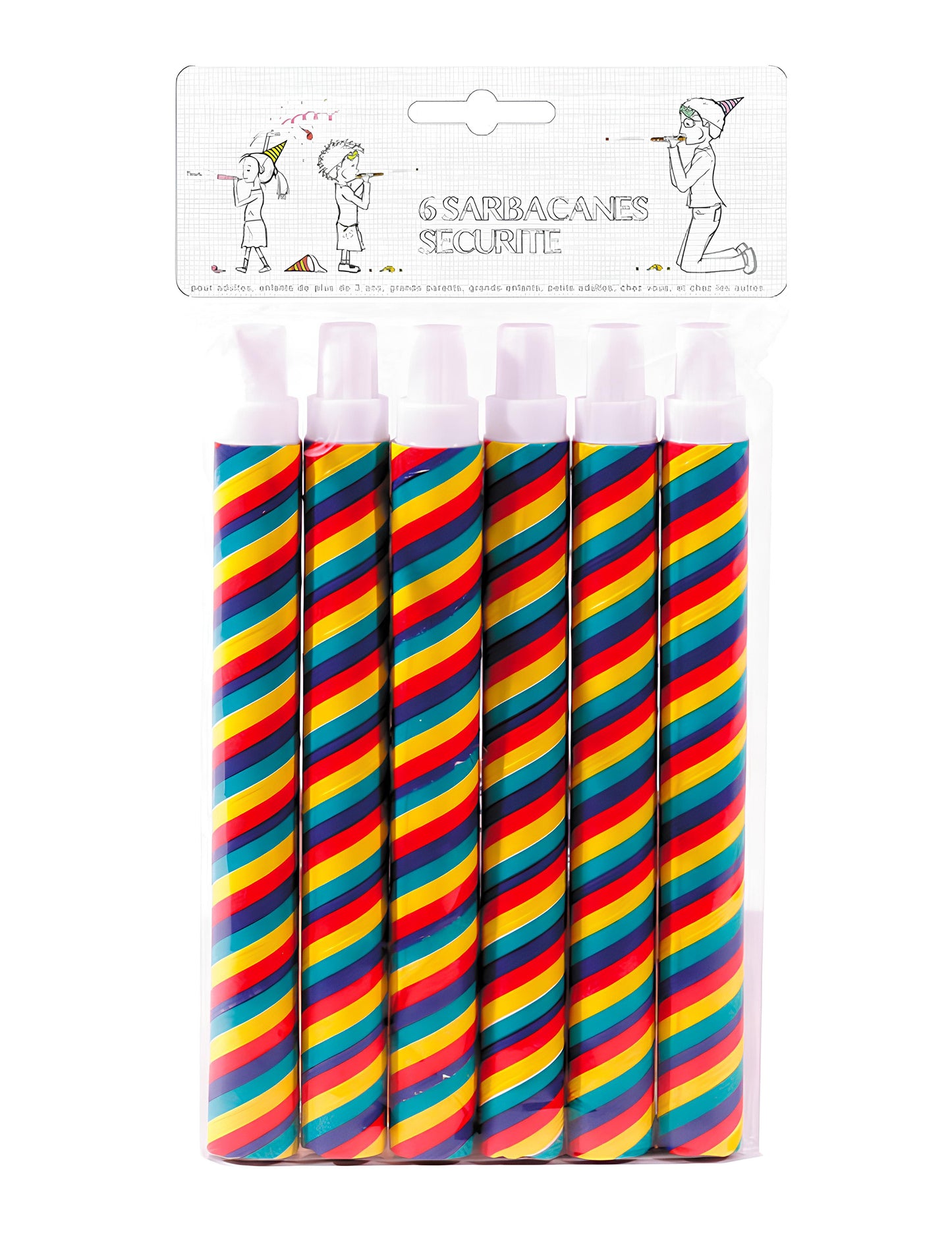 6 raznobojnih puhala