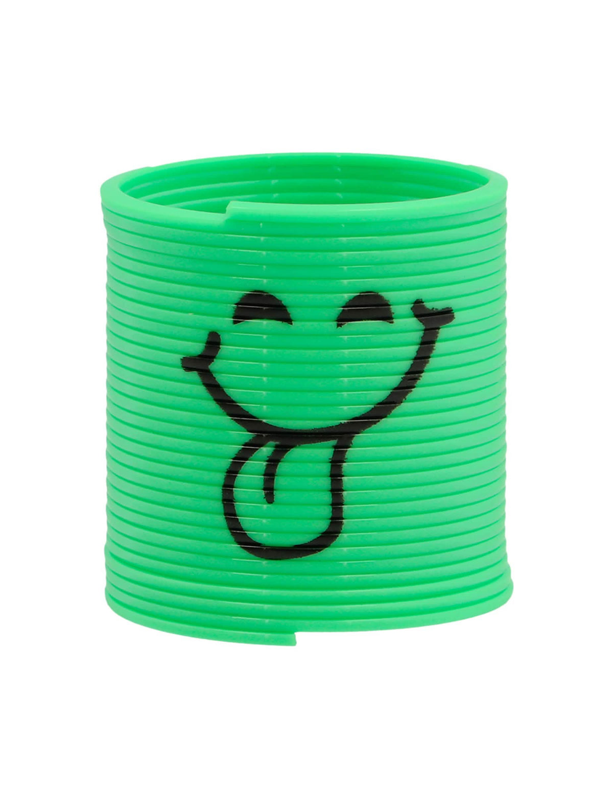 Pogled na zelena model slinky smiley za dijete