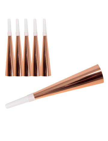 6 trubača od ruže zlata 19 cm