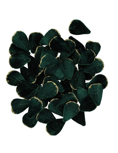 60 latica od tamnozelenog i zlatnog baršuna 3 x 5 cm