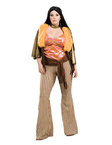 Hippie Woman kostim 60 -ih i 70 -ih velike veličine