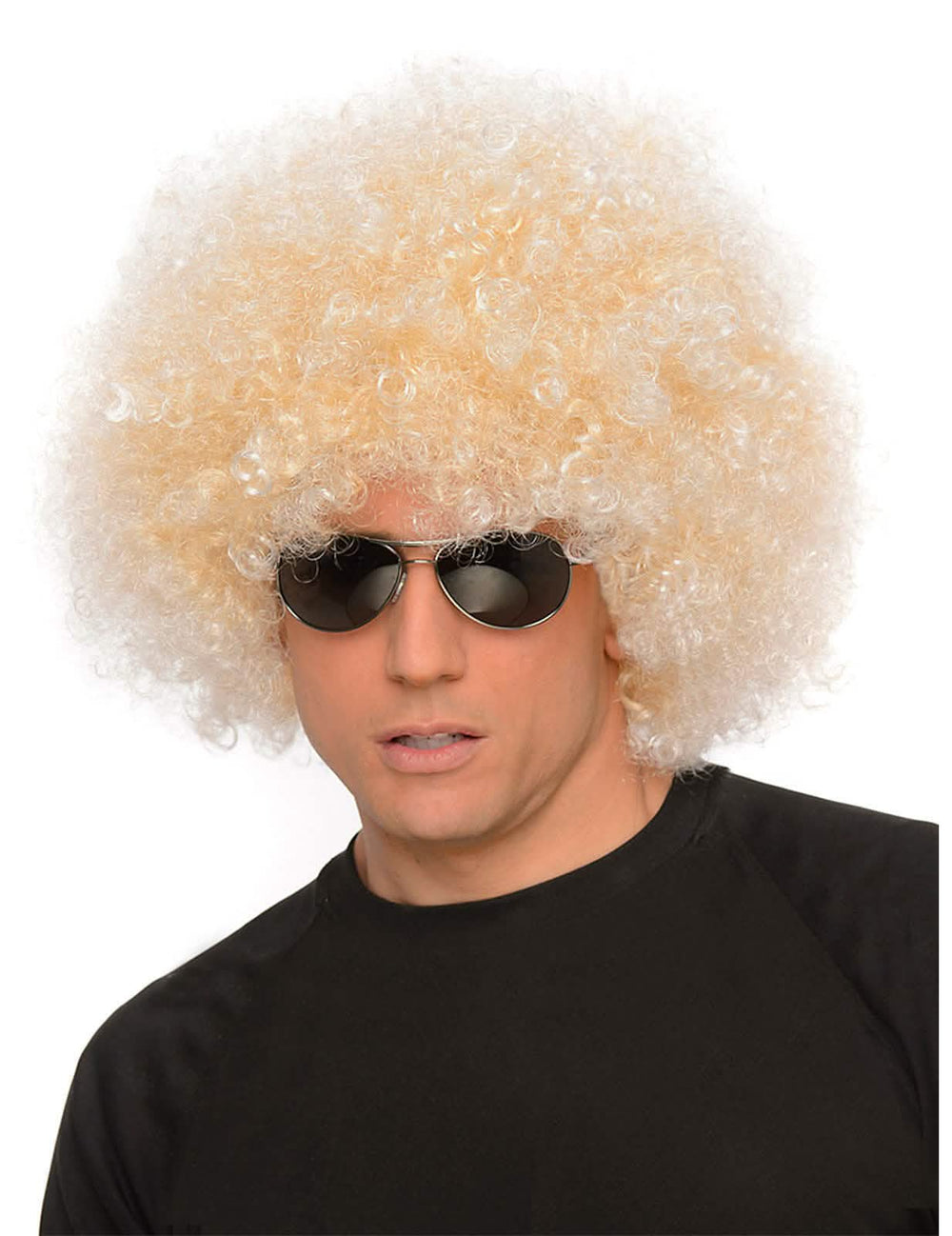 Gigantska afro perika iz 70-ih za plavokosa muškarac