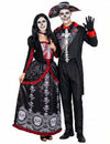 Kostim za parove kostura Dia de los Muertos za odrasle