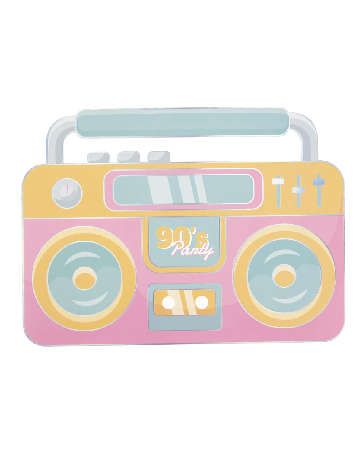 Panneau radio cassette de l'accessoire photobooth années 90