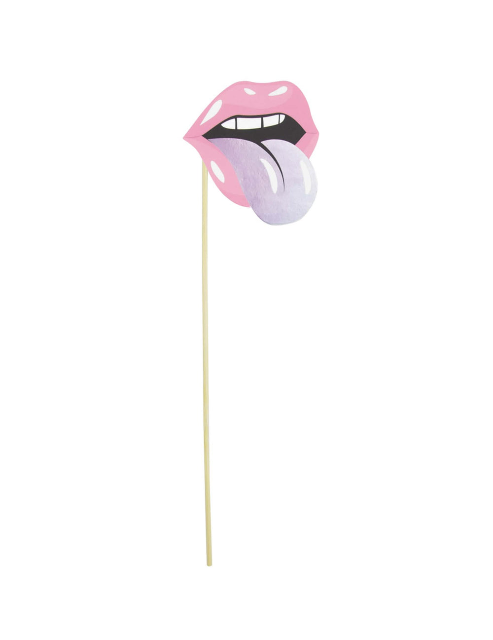 Bouche avec langue tirée de l'accessoire photobooth années 90