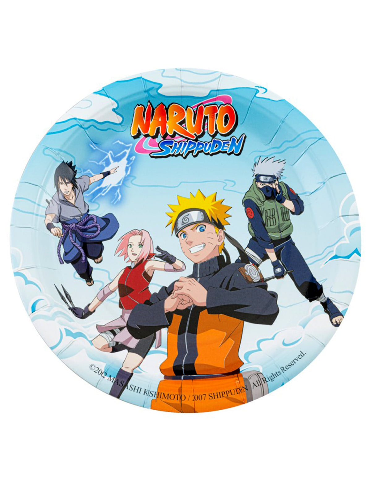 8 papirnatih tanjura 23 cm Naruto Shippuden™