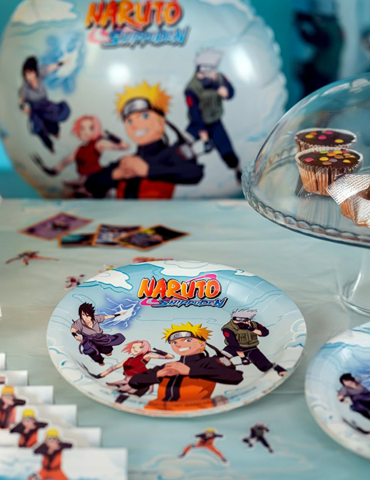 8 papirnatih tanjura 23 cm Naruto Shippuden™