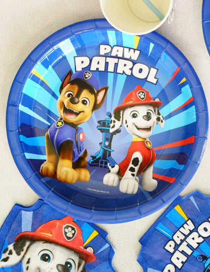 8 plavih kartonskih tanjura Pat'patrouille™ 23 cm