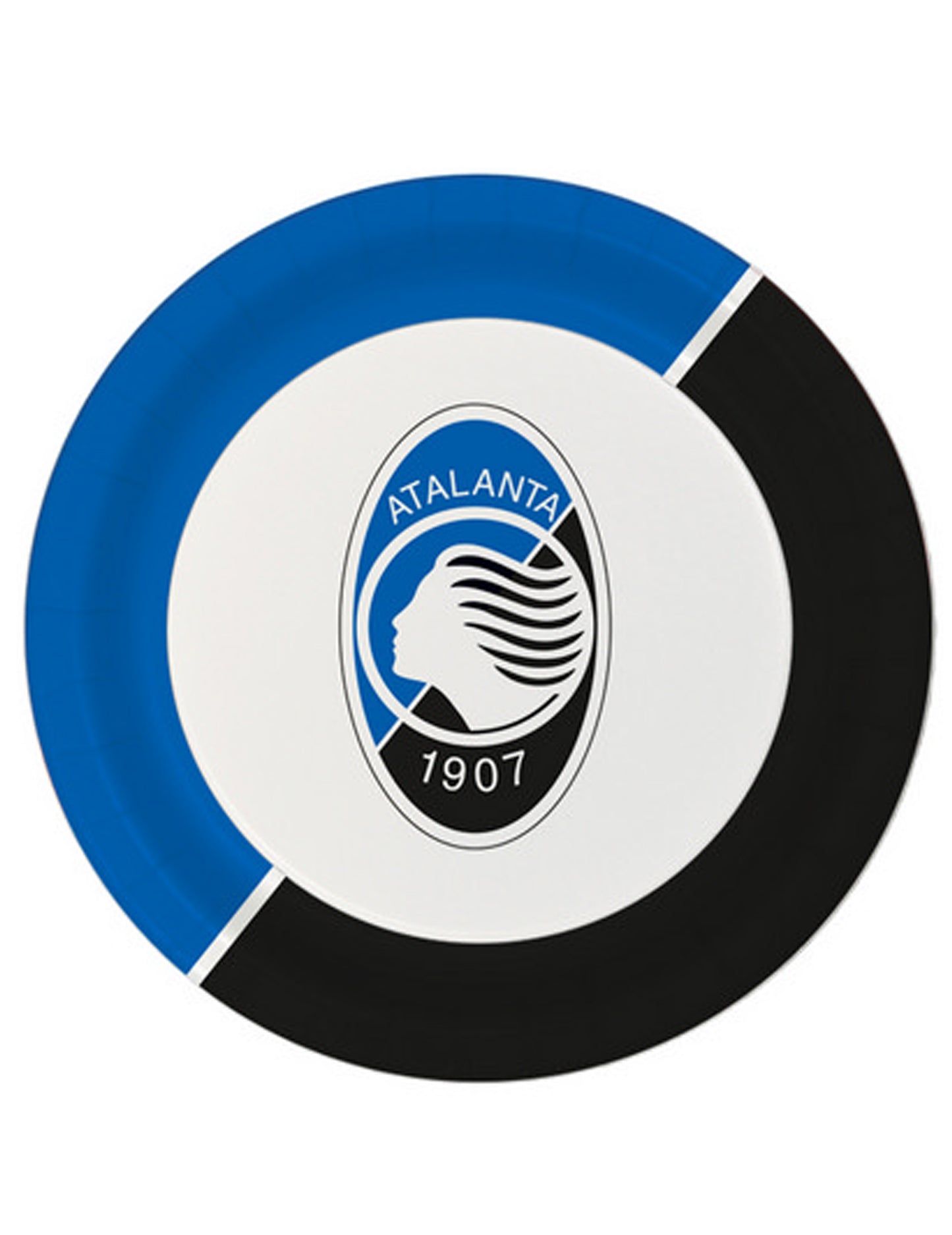 8 plavo-bijelih papirnatih tanjura Atalanta™ 23 cm za rođendan