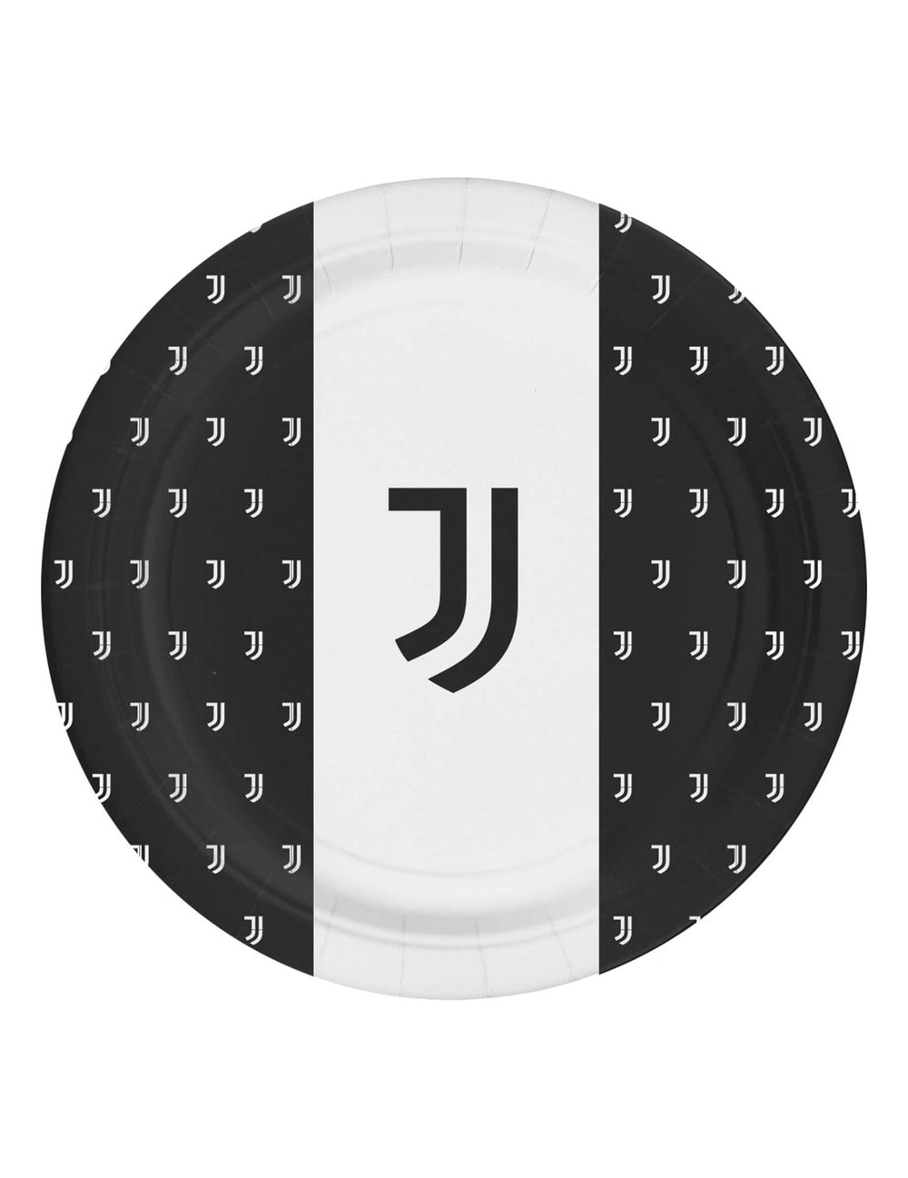 Kartonski tanjuri juventus za rođendan crno i bijelo