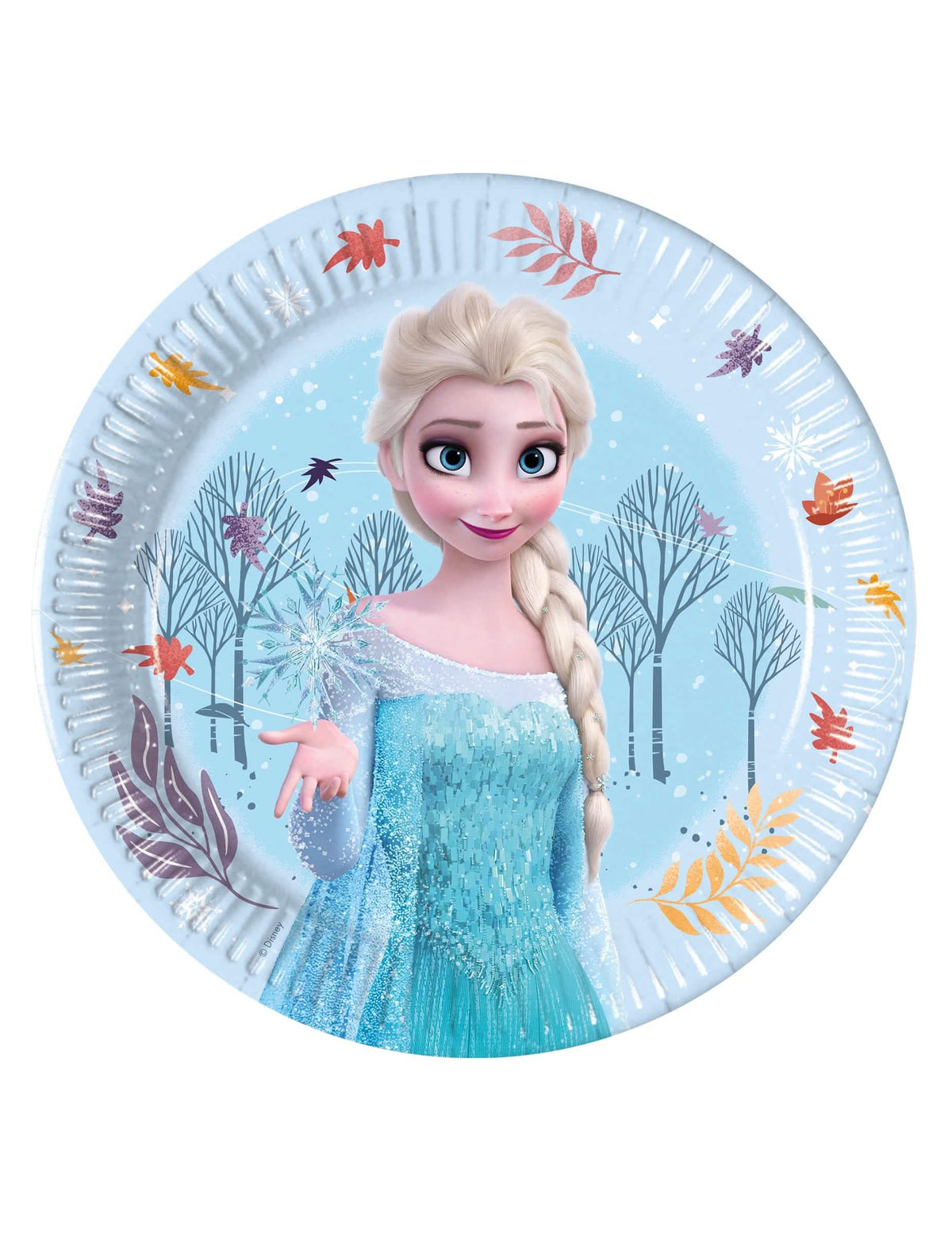 kartonski tanjuri Zaleđeno kraljevstvo Frozen Idyllic Wonder za dijete svijetloplava s Elsom