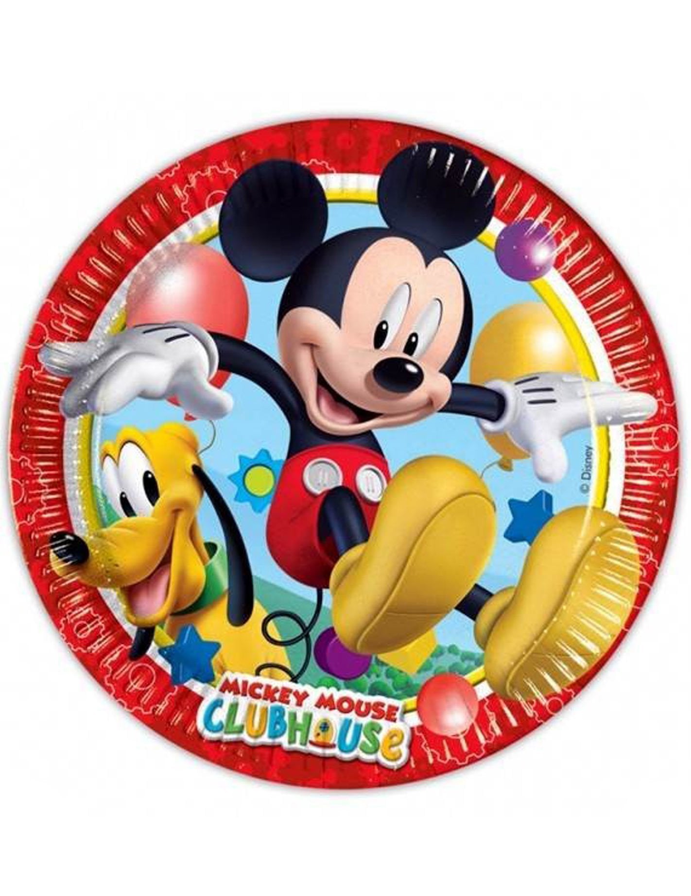 8 kartonskih tanjura Mickey Mouse™ 23 cm 