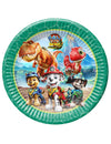 8 kartonskih tanjura Patrolne šape™ Dino movie 23 cm